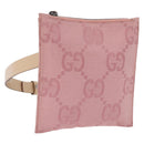 GUCCI GG Canvas Waist bag Pink Silver 037 1312 Auth bs22943-1