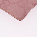 GUCCI GG Canvas Waist bag Pink Silver 037 1312 Auth bs22943-15