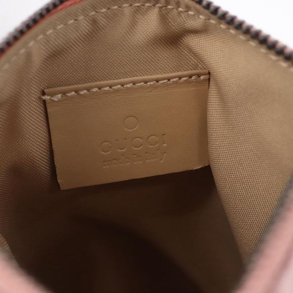 GUCCI GG Canvas Waist bag Pink Silver 037 1312 Auth bs22943
