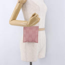GUCCI GG Canvas Waist bag Pink Silver 037 1312 Auth bs22943-22