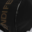 FENDI Hand Bag Nylon Brown Black Silver Auth bs22947-9