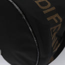 FENDI Hand Bag Nylon Brown Black Silver Auth bs22947-16