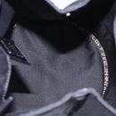FENDI Hand Bag Nylon Brown Black Silver Auth bs22947-11