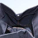 FENDI Hand Bag Nylon Brown Black Silver Auth bs22947-17