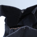 FENDI Hand Bag Nylon Brown Black Silver Auth bs22947-18