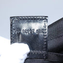 FENDI Hand Bag Nylon Brown Black Silver Auth bs22947-12