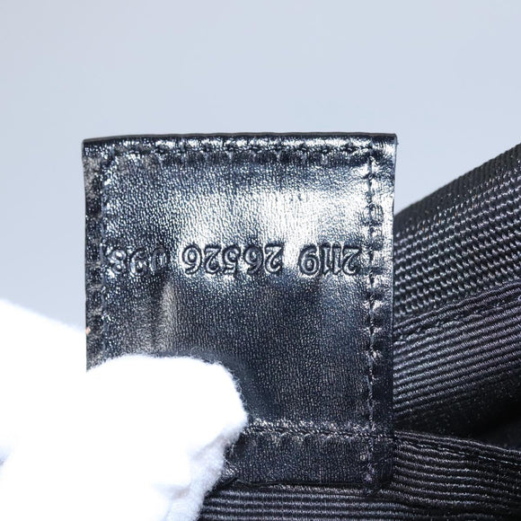 FENDI Hand Bag Nylon Brown Black Silver Auth bs22947