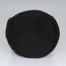 FENDI Hand Bag Nylon Brown Black Silver Auth bs22947-5