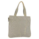 CHANEL Tote Bag Patent leather Gray CC Auth bs22950-1
