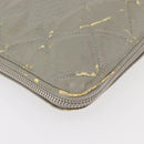 CHANEL Tote Bag Patent leather Gray CC Auth bs22950-14