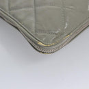 CHANEL Tote Bag Patent leather Gray CC Auth bs22950-14