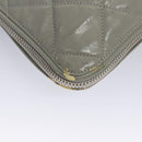 CHANEL Tote Bag Patent leather Gray CC Auth bs22950-15