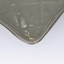 CHANEL Tote Bag Patent leather Gray CC Auth bs22950-16