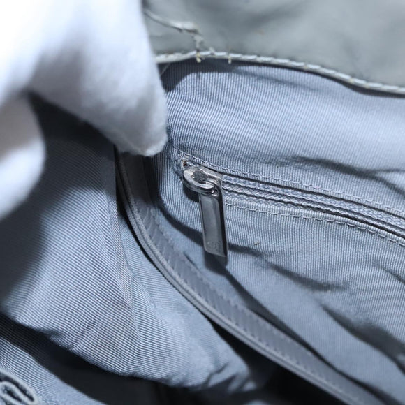 CHANEL Tote Bag Patent leather Gray CC Auth bs22950