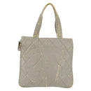 CHANEL Tote Bag Patent leather Gray CC Auth bs22950-13