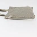CHANEL Tote Bag Patent leather Gray CC Auth bs22950-4