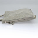 CHANEL Tote Bag Patent leather Gray CC Auth bs22950-4