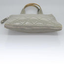 CHANEL Tote Bag Patent leather Gray CC Auth bs22950-5