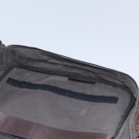 FENDI Hand Bag Leather Brown Auth bs22958