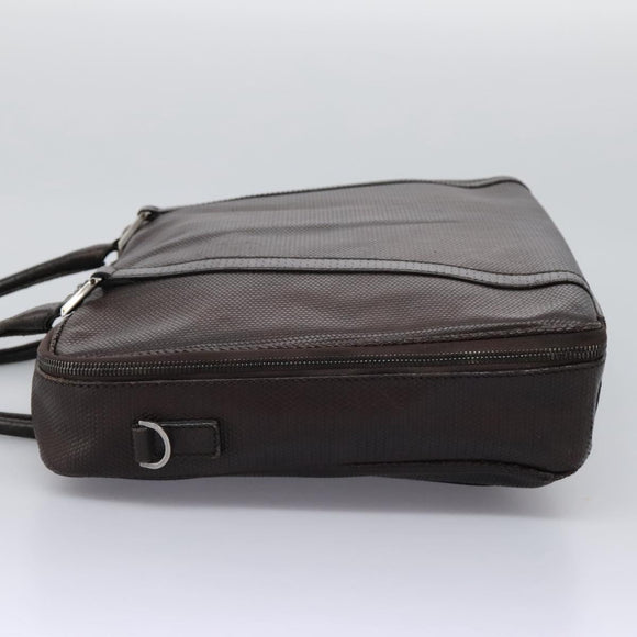 FENDI Hand Bag Leather Brown Auth bs22958