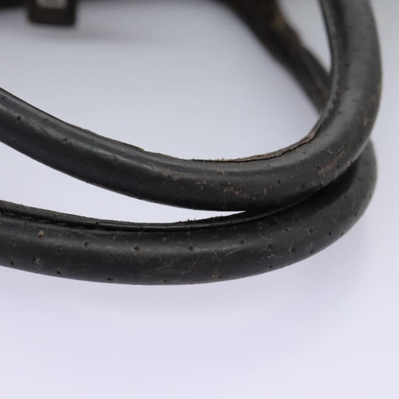 FENDI Hand Bag Leather Brown Auth bs22958