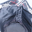 Burberrys Nova Check Blue Label Tote Bag Nylon Black Silver Auth bs22959-17