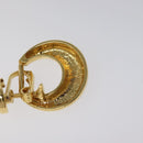 SAINT LAURENT Earring Earring Metal Gold Auth bs22968-13