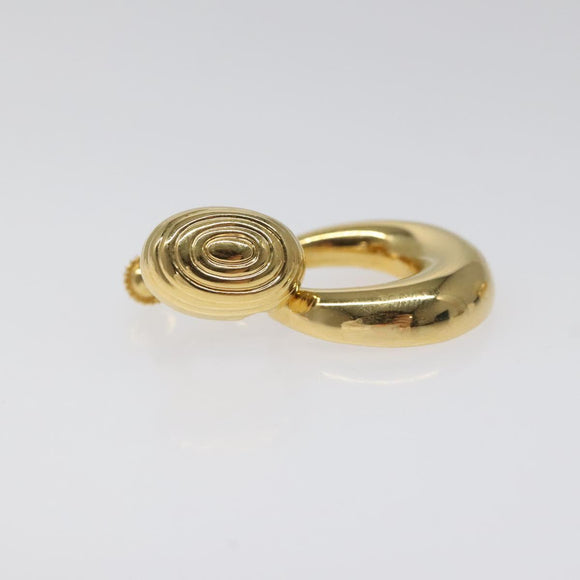 SAINT LAURENT Earring Earring Metal Gold Auth bs22968