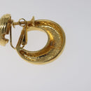 SAINT LAURENT Earring Earring Metal Gold Auth bs22968-6