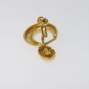 SAINT LAURENT Earring Earring Metal Gold Auth bs22968-7