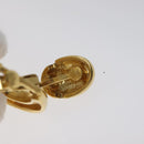 SAINT LAURENT Earring Earring Metal Gold Auth bs22968-8