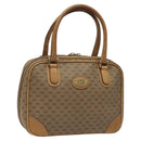 GUCCI Micro GG Supreme Hand Bag PVC Leather Beige Gold 000 39 0030 Auth bs22970-1