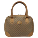 GUCCI Micro GG Supreme Hand Bag PVC Leather Beige Gold 000 39 0030 Auth bs22970-13