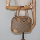 GUCCI Micro GG Supreme Hand Bag PVC Leather Beige Gold 000 39 0030 Auth bs22970-23