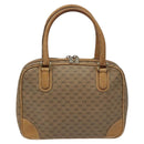 GUCCI Micro GG Supreme Hand Bag PVC Leather Beige Gold 000 39 0030 Auth bs22970-2