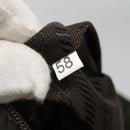 PRADA Tote Bag Nylon Khaki Brown Silver Auth bs22976-12