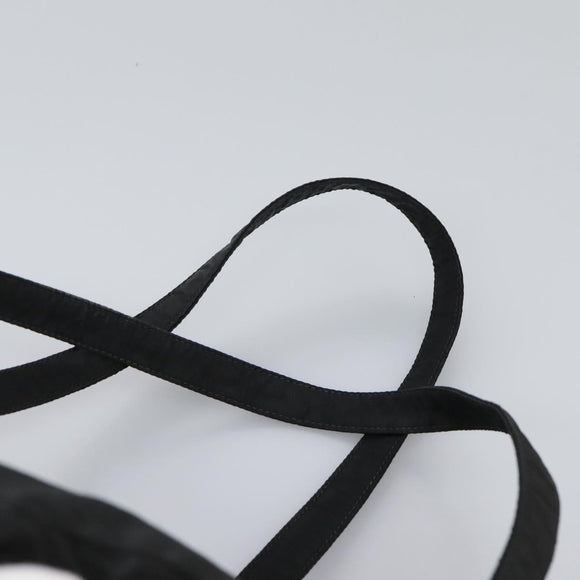 PRADA Backpack Nylon Black Gold Auth bs22978