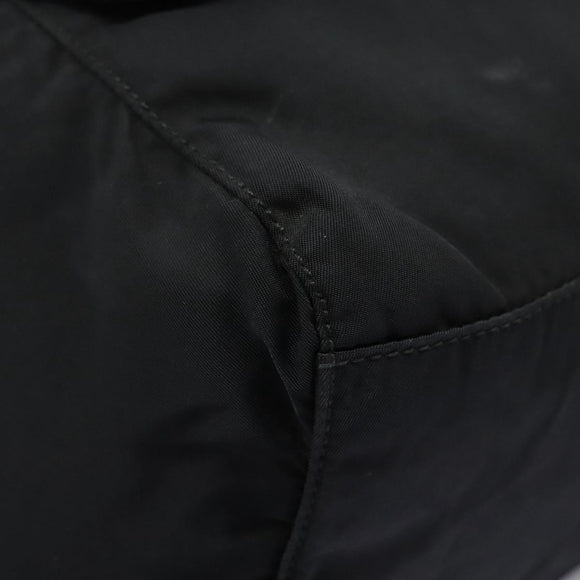 PRADA Backpack Nylon Black Gold Auth bs22978