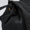 PRADA Backpack Nylon Black Gold Auth bs22978-9
