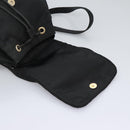 PRADA Backpack Nylon Black Gold Auth bs22978-21