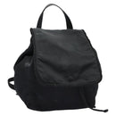 PRADA Backpack Nylon Black Gold Auth bs22978-1