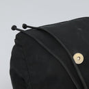 PRADA Backpack Nylon Black Gold Auth bs22978-23