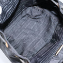 PRADA Backpack Nylon Black Gold Auth bs22978-10