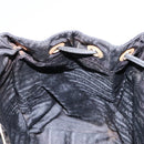 PRADA Backpack Nylon Black Gold Auth bs22978-26