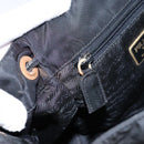 PRADA Backpack Nylon Black Gold Auth bs22978-27