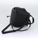 PRADA Backpack Nylon Black Gold Auth bs22978-8