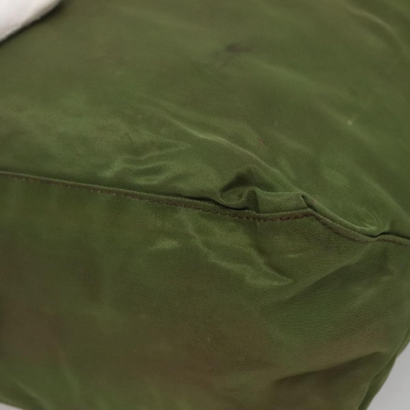 PRADA Tote Bag Nylon Khaki Auth bs22979