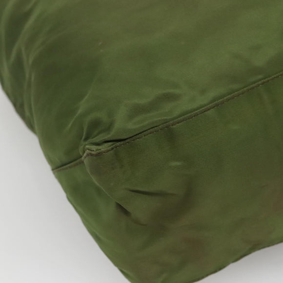 PRADA Tote Bag Nylon Khaki Auth bs22979