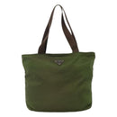 PRADA Tote Bag Nylon Khaki Auth bs22979-13