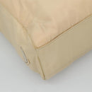 PRADA Hand Bag Nylon Plastic Beige Clear Auth bs22980-15